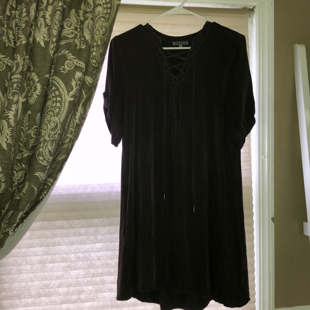 Rag posts lace up dress